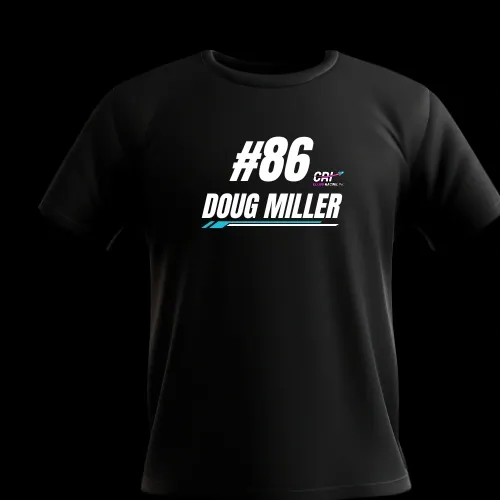 Doug Miller New design black tee