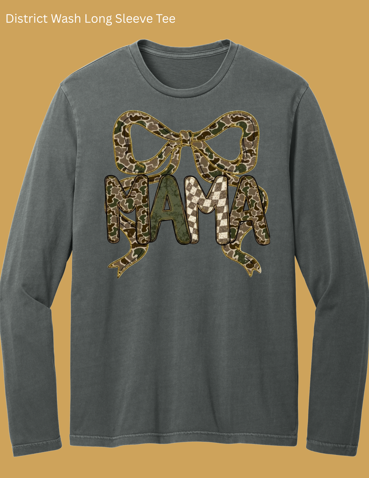 Camo Mama Bow Long Sleeve