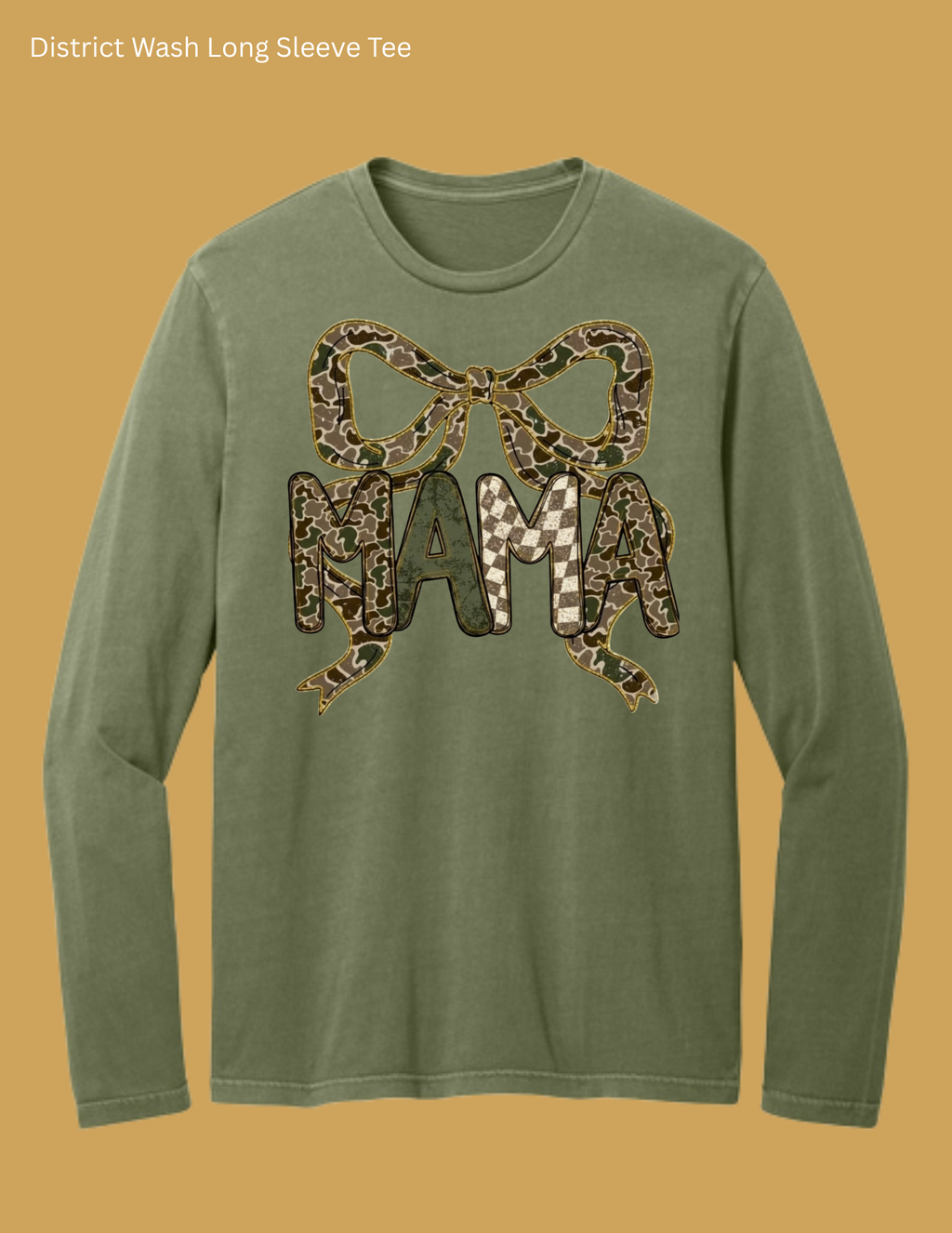 Camo Mama Bow Long Sleeve