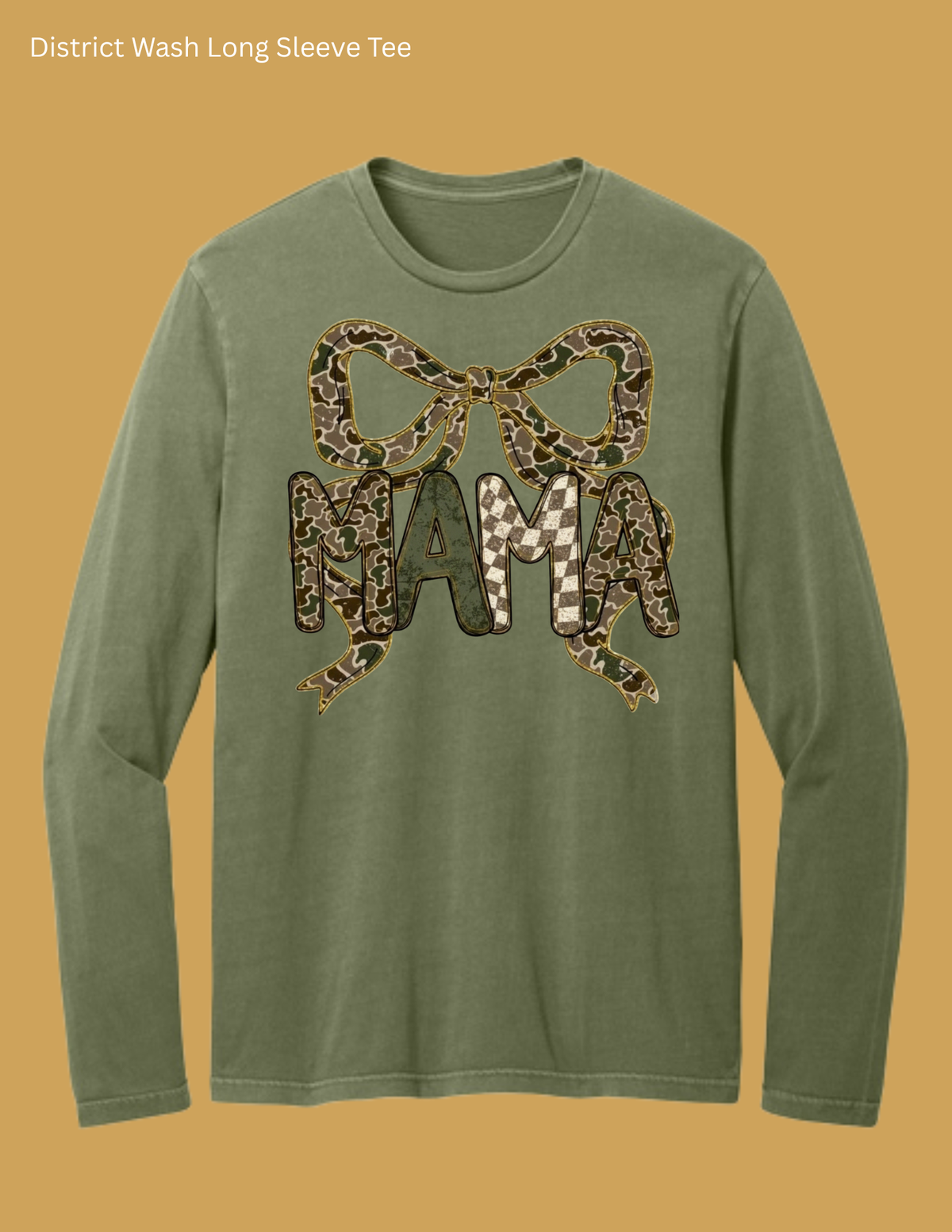 Camo Mama Bow Long Sleeve