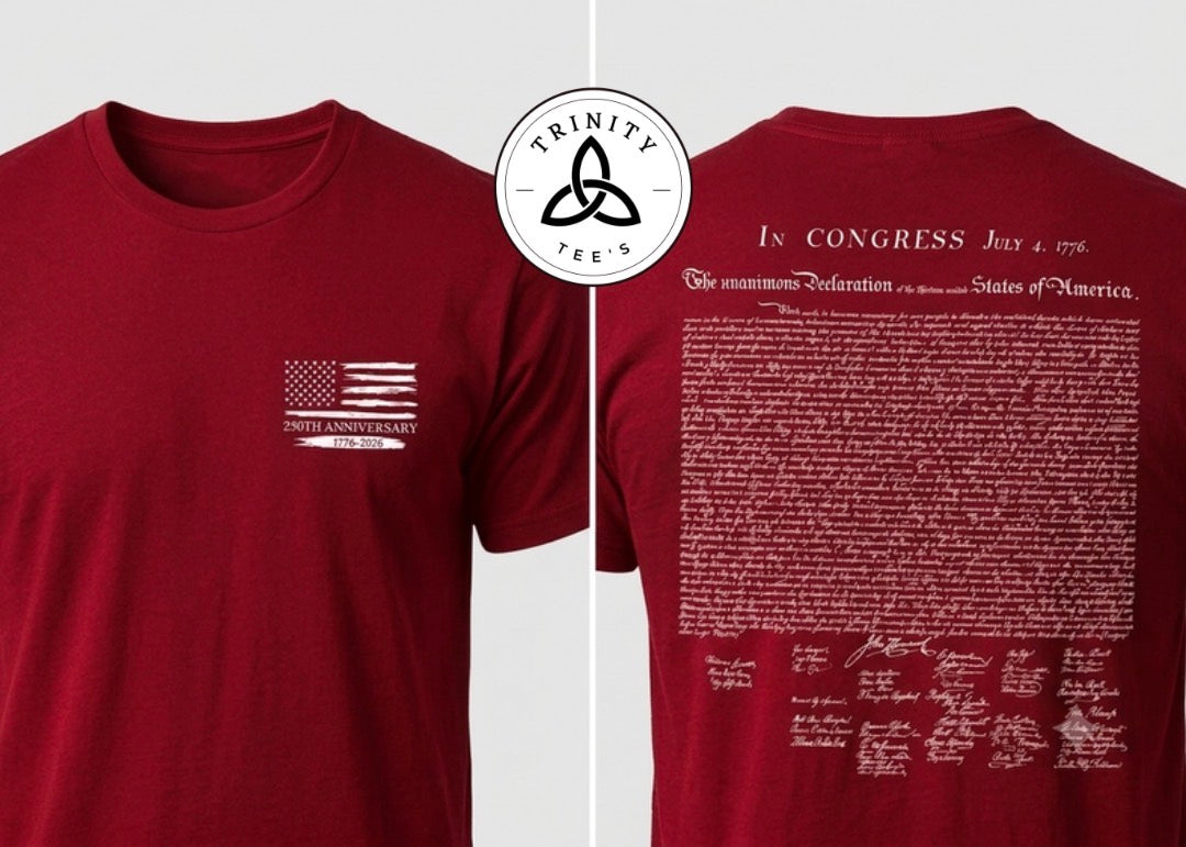The Declaration Of Independence 250 Year Tee